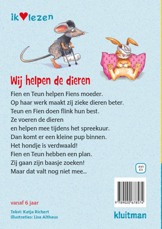 Wij helpen de dieren / Ik ♥ lezen achterkant