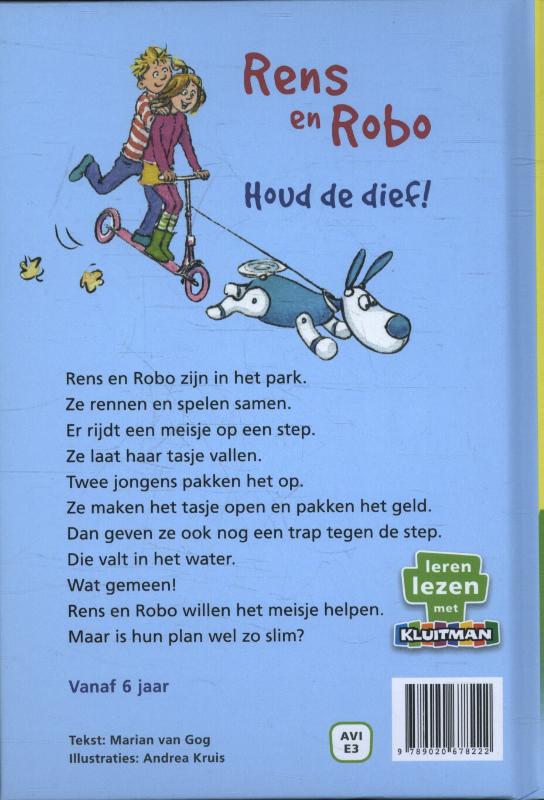 Houd de dief! / Rens en Robo achterkant