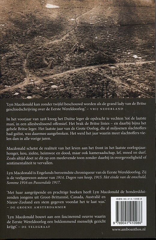 Voorjaar 1918. Tot de laatste man achterkant