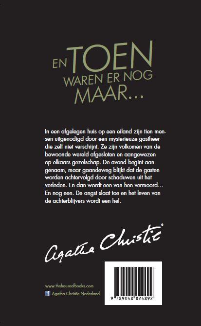Agatha Christie  -   En toen waren er nog maar… achterkant