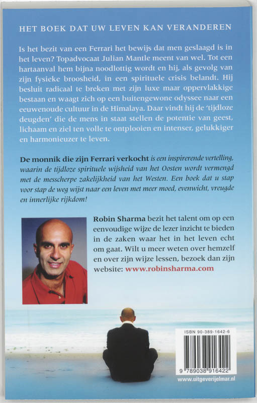 De monnik die zijn Ferrari verkocht De monnik die zijn Ferrari verkocht achterkant