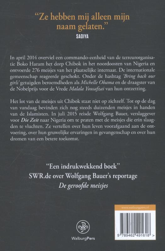 De geroofde meisjes achterkant