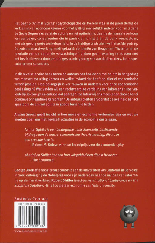 Animal Spirits achterkant