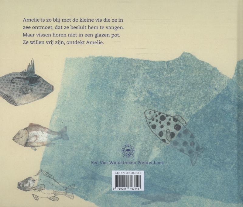 Amelie en haar vis / Een Vier Windstreken prentenboek achterkant