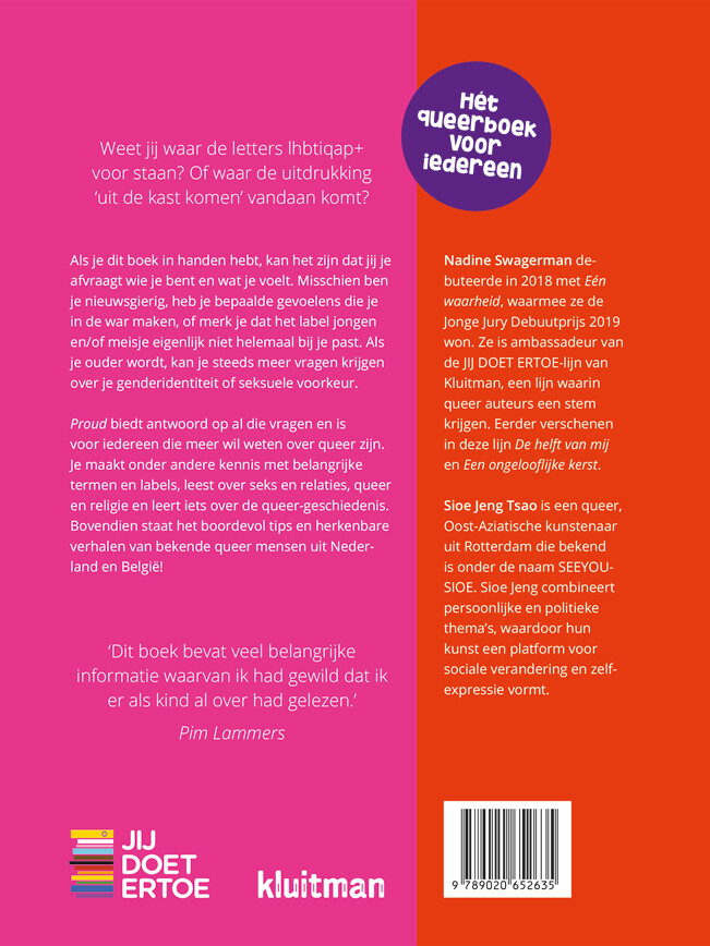 Proud / Jij doet er toe achterkant