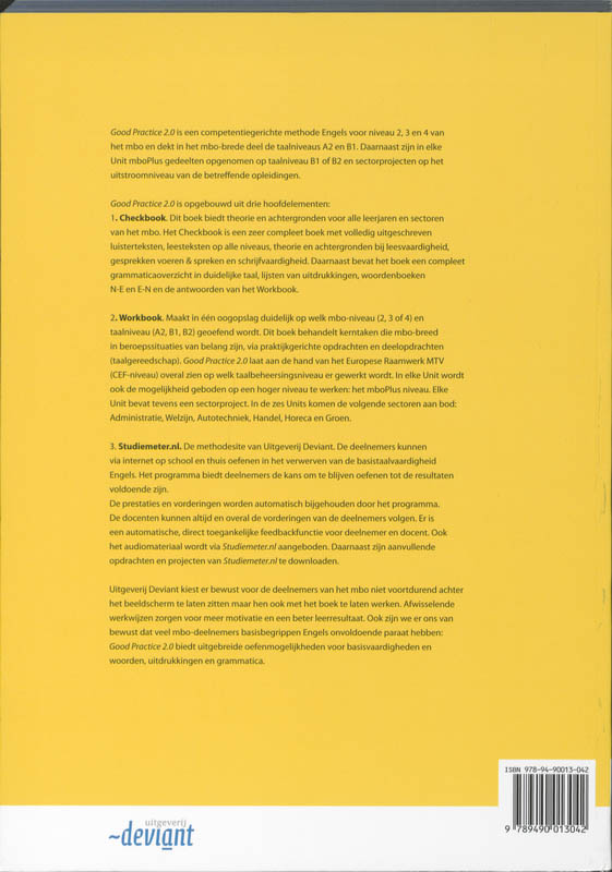 Good Practice 2.0 Workbook Mbo-Breed Good Practice 2.0 Workbook Mbo-Breed achterkant