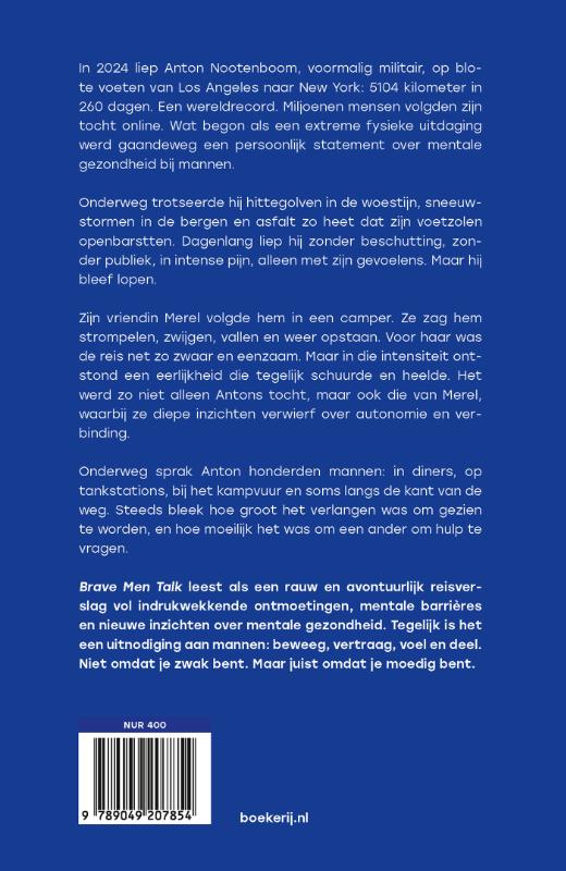 Brave men talk achterkant