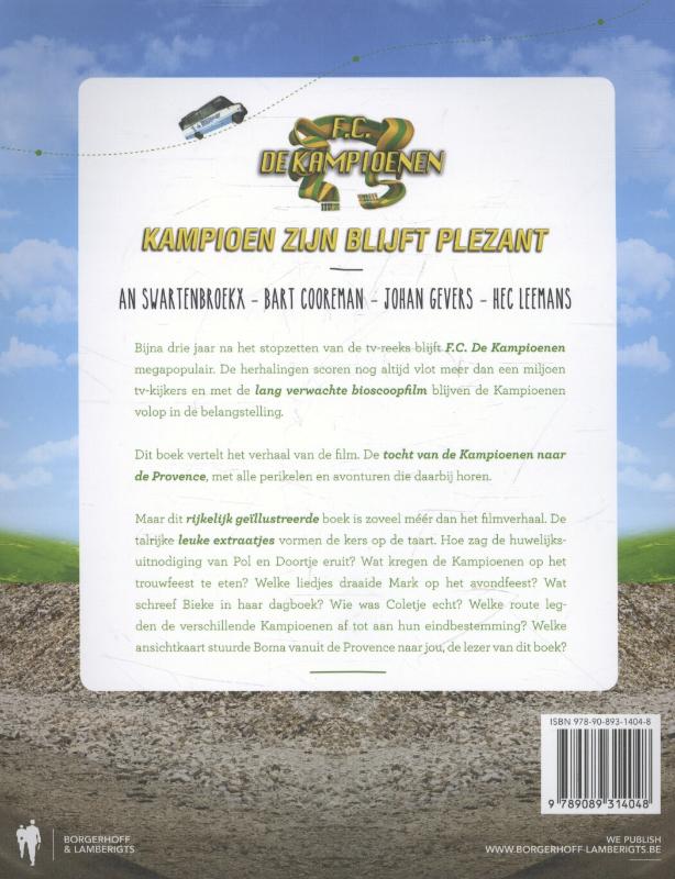 F.C. De Kampioenen - Kampioen zijn blijft plezant achterkant