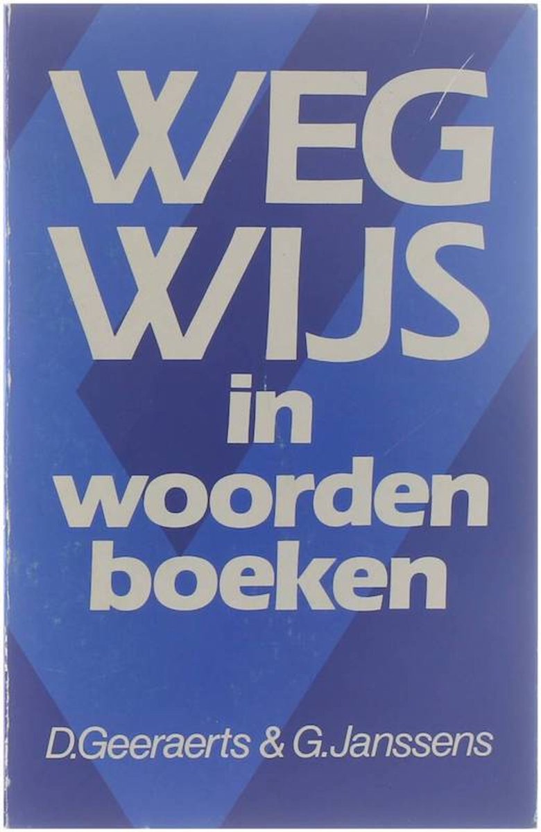 Wegwys in woordenboeken