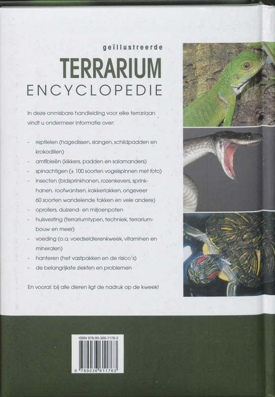 Terrarium encyclopedie Terrarium encyclopedie achterkant