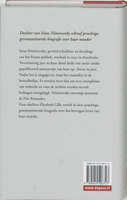Irene Nemirovsky, een vrouw achterkant