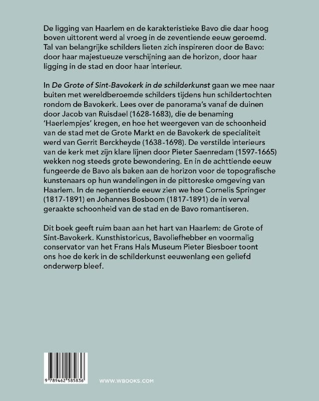 De Grote of St.-Bavokerk in de schilderkunst achterkant