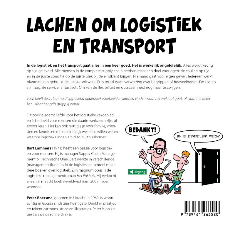Lachen om logistiek en transport achterkant