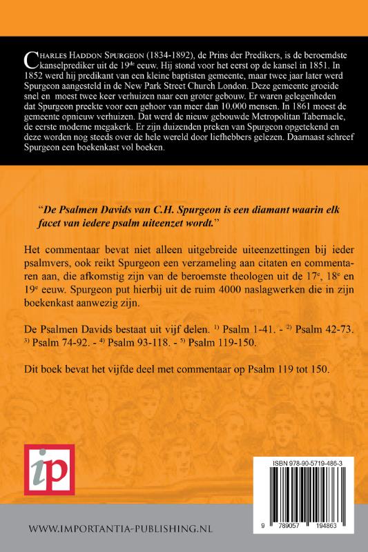 De Psalmen Davids 5 achterkant