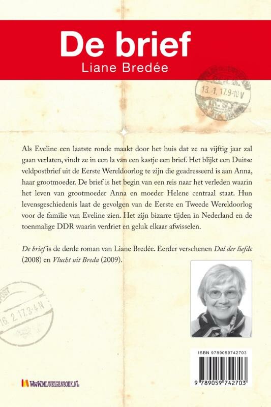 De brief achterkant