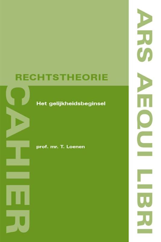 Ars Aequi Cahiers rechtstheorie 2 -   Het gelijkheidsbeginsel