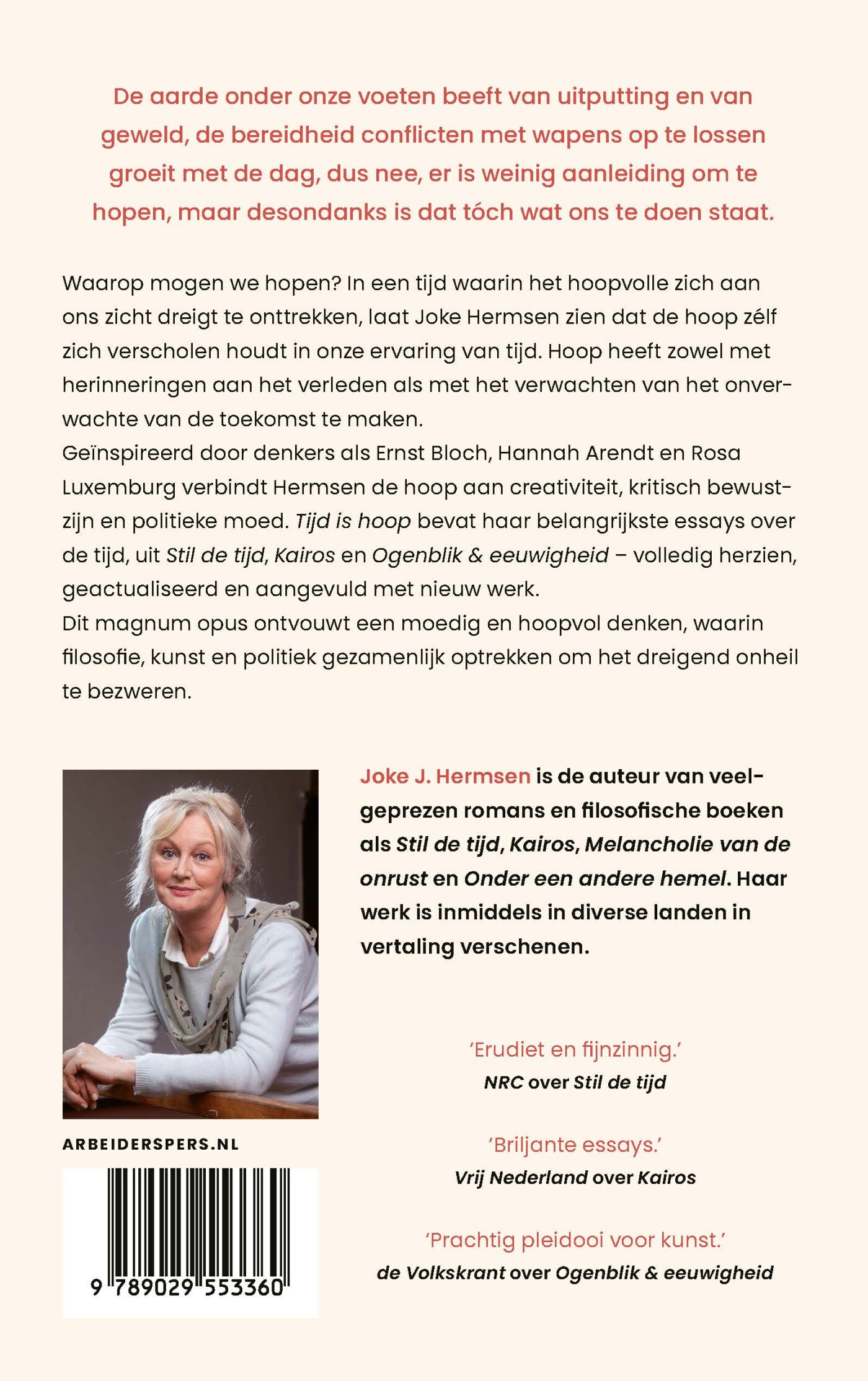 Tijd is hoop achterkant
