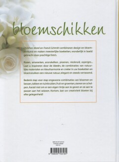 Creatief en kleurrijk bloemschikken achterkant