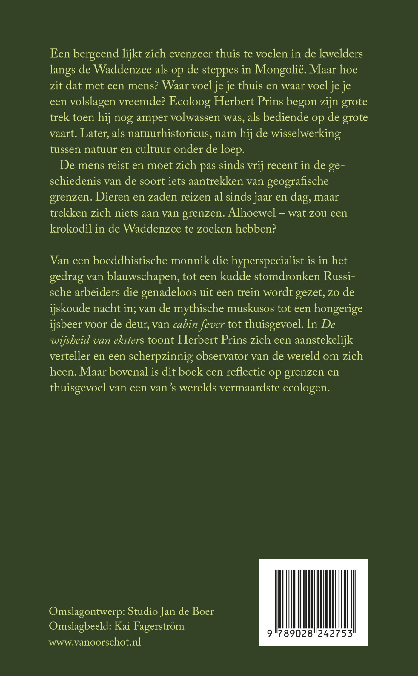 De wijsheid van eksters achterkant