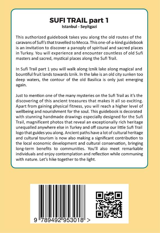 Sufi Trail deel 1 Istanbul - Seyitgazi wandelgids Turkije achterkant