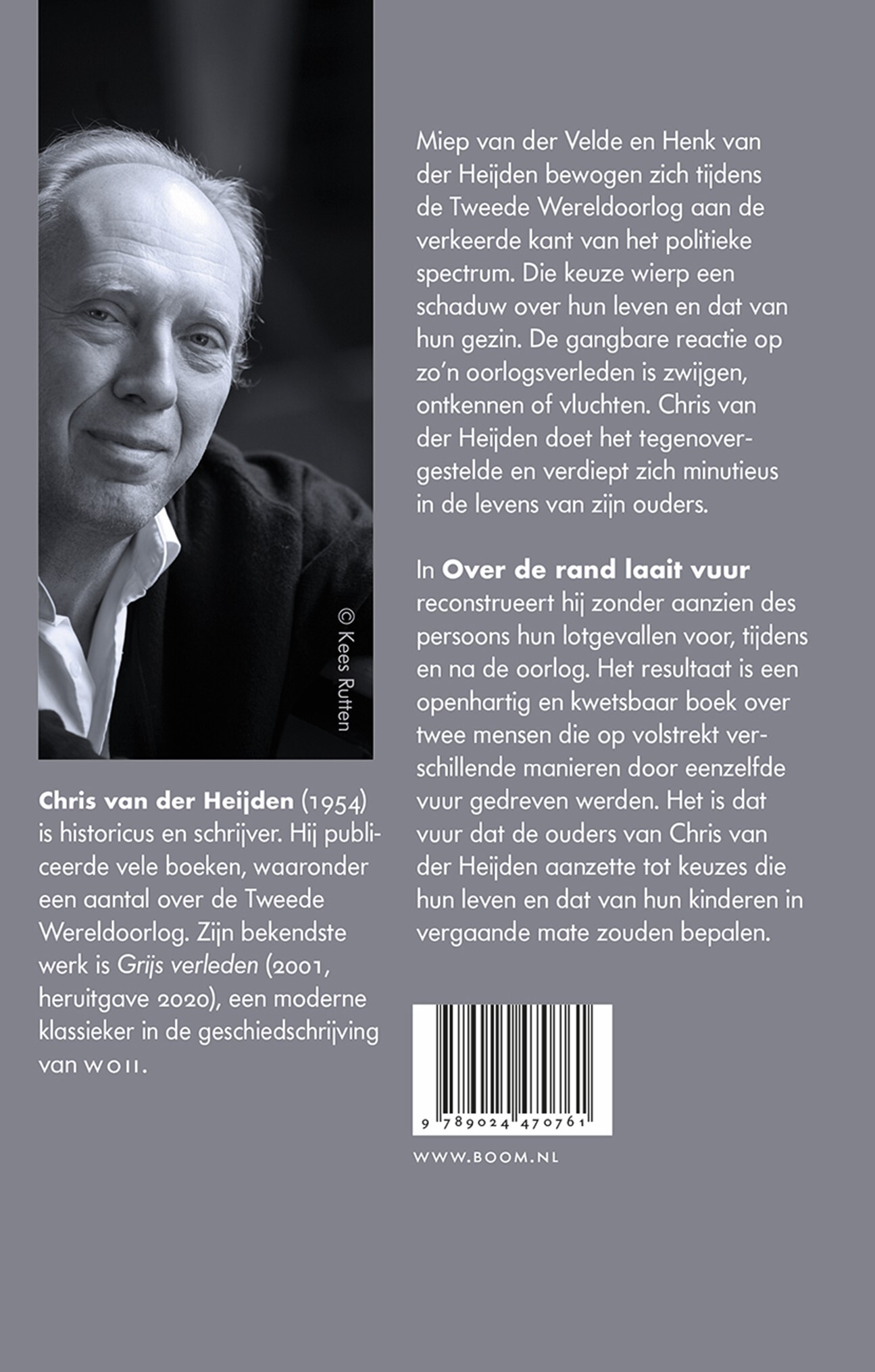 Over de rand laait het vuur achterkant