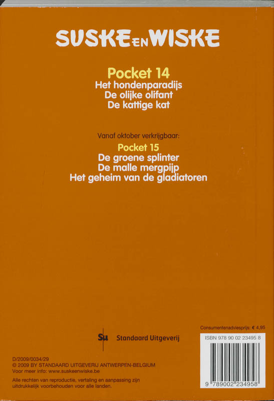 Suske en Wiske Pocket / Suske en Wiske / 14 achterkant