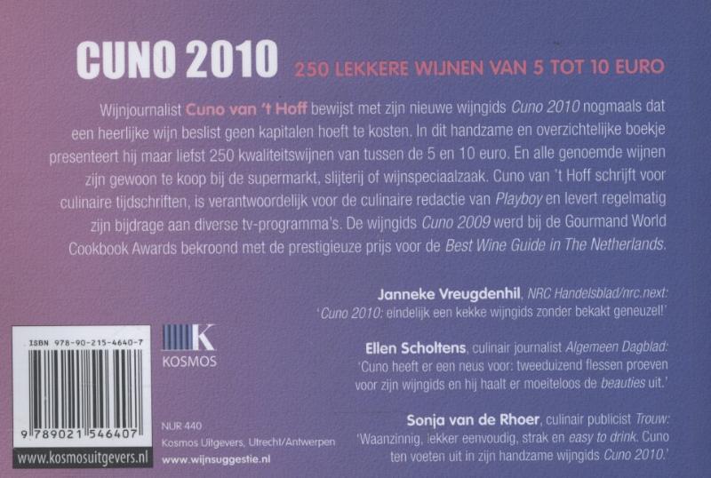 Cuno / 2010 achterkant