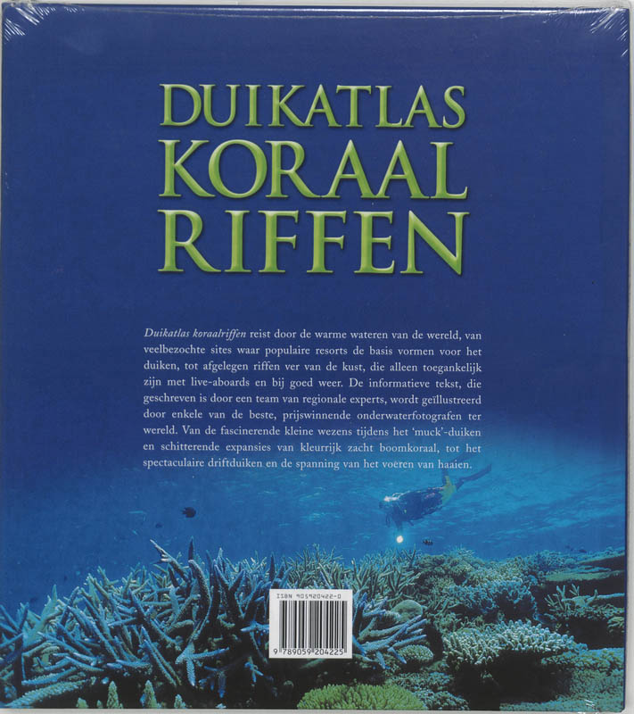 Duikatlas koraalriffen achterkant