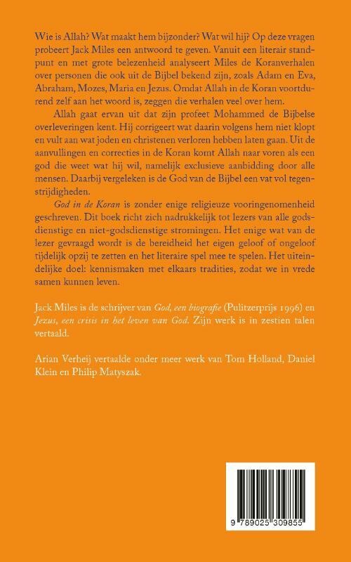 God in de Koran achterkant