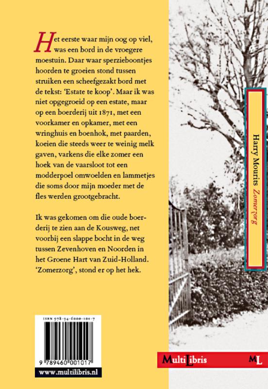 Zomerzorg / Regio reeks / 1 achterkant