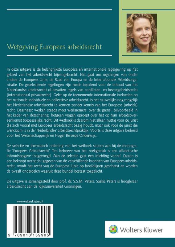 Wetgeving Europees arbeidsrecht achterkant