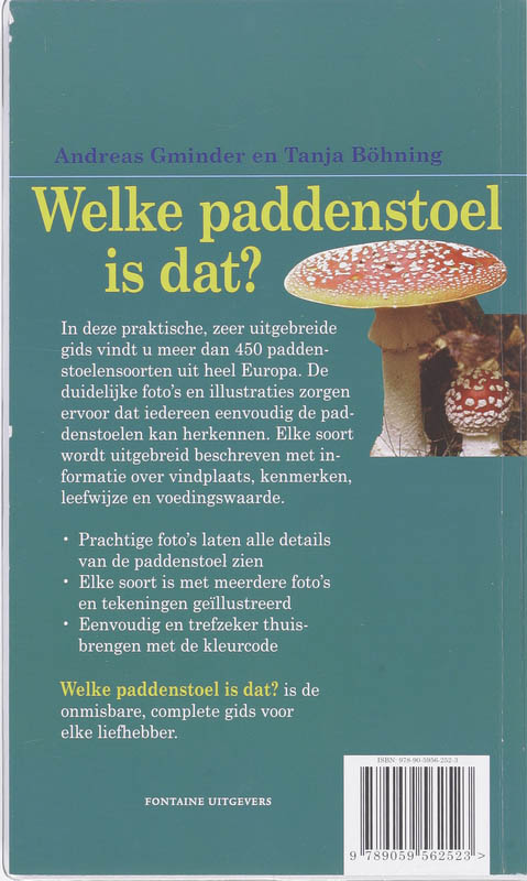 Welke paddenstoel is dat? achterkant