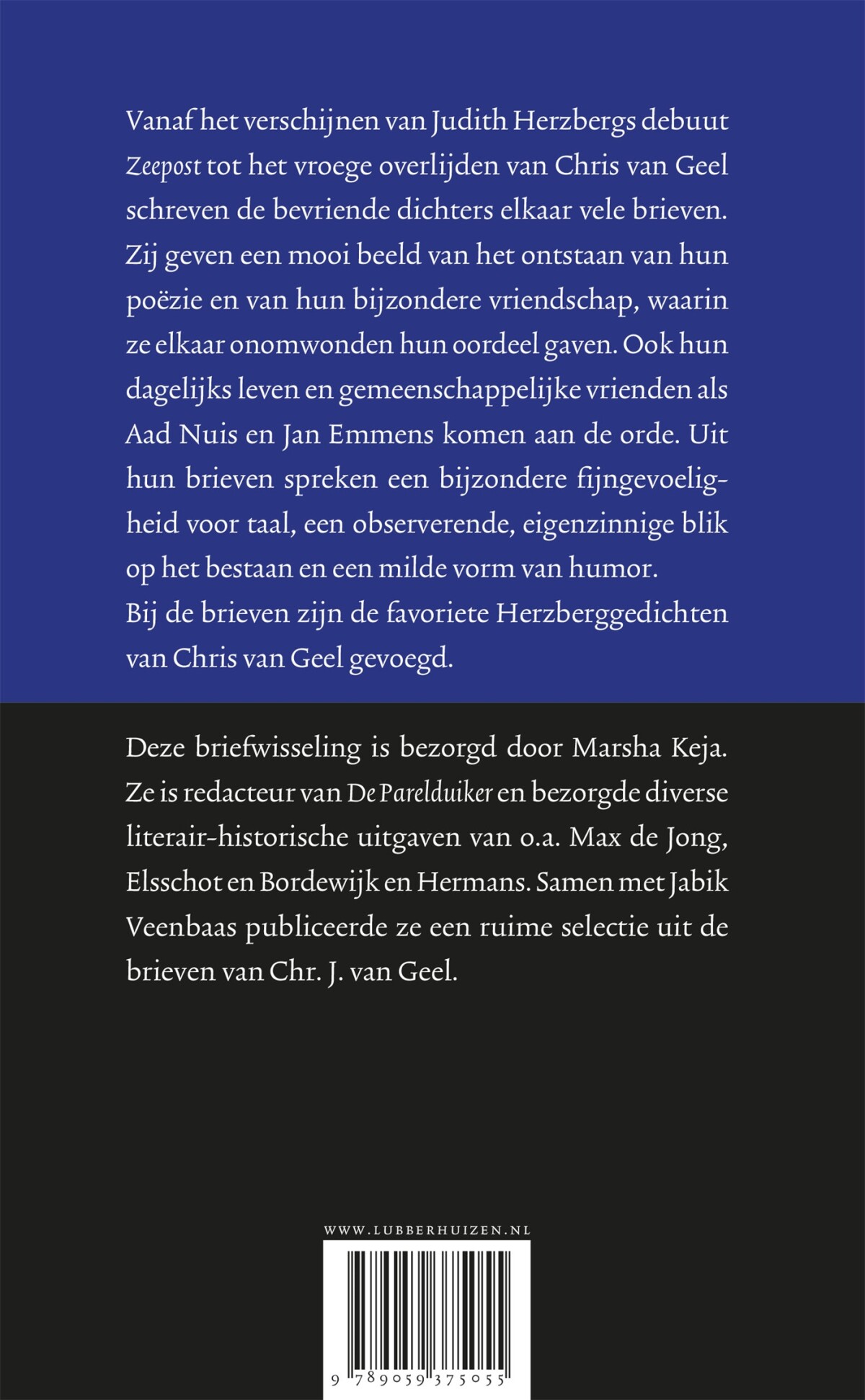 Brieven 1962-1974 / De Parelduikerreeks / 5 achterkant