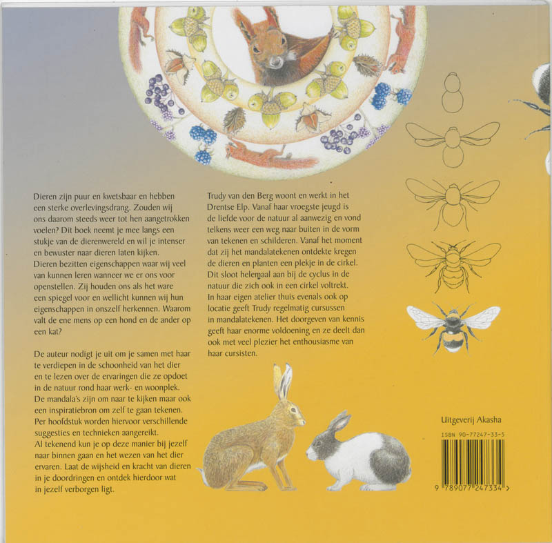 Dieren in de mandala achterkant