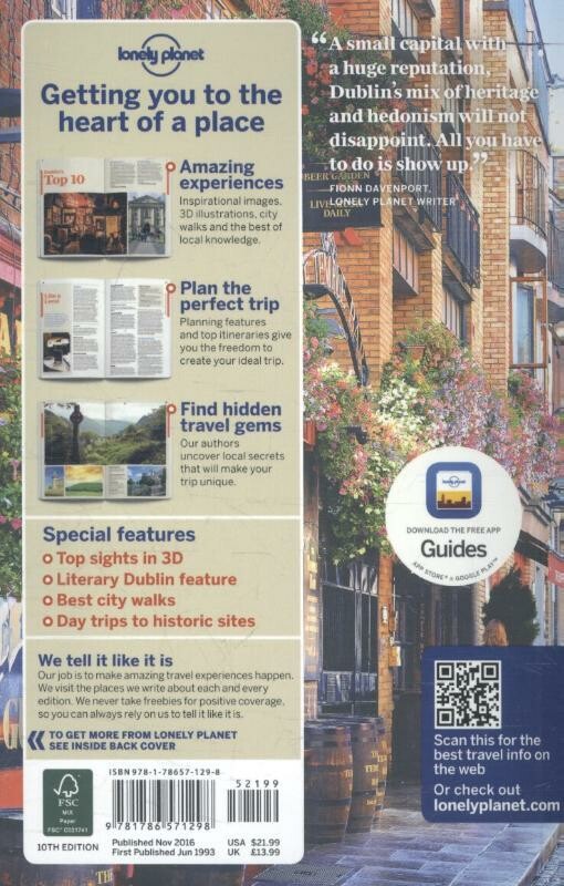 Lonely Planet Dublin achterkant