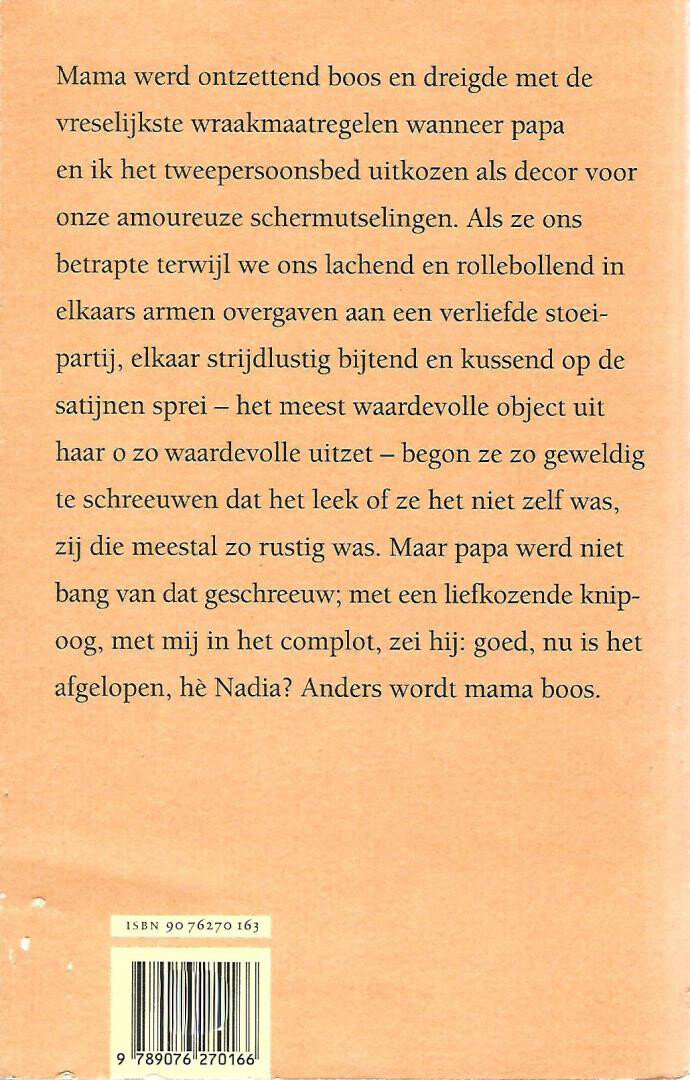 Mooist vond ik haar mond, het achterkant