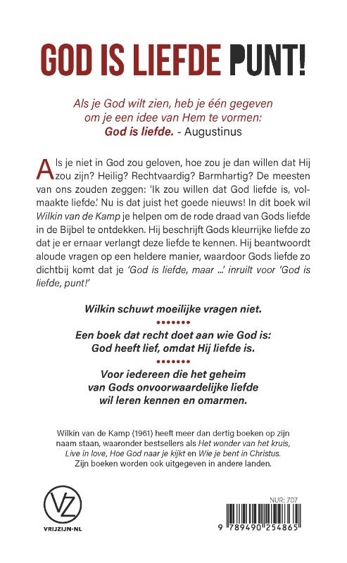 God is liefde punt! achterkant