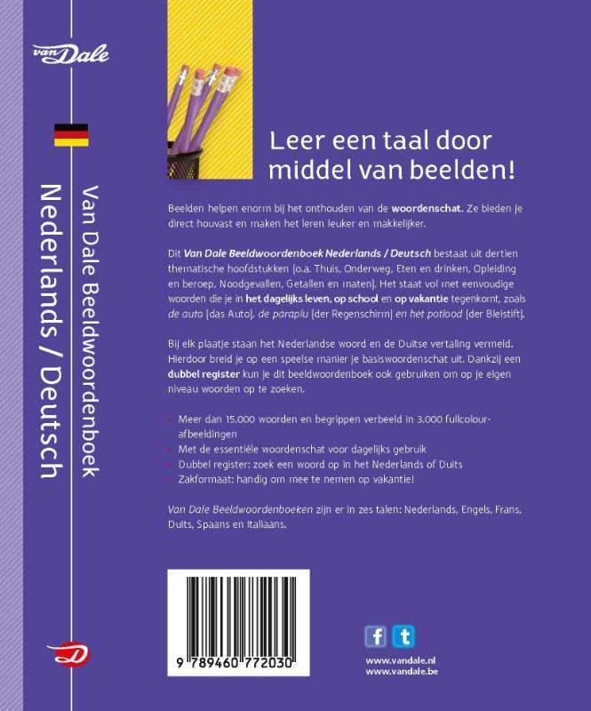 Van Dale beeldwoordenboek Nederlands-Deutsch / Van Dale beeldwoordenboeken achterkant