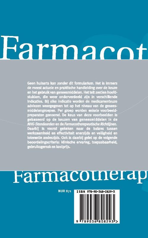 Farmacotherapie voor de huisarts 2015 achterkant