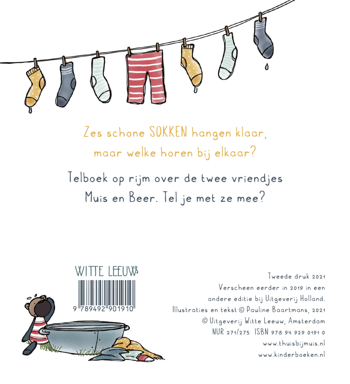 Muis telt tot tien / Thuis bij Muis achterkant
