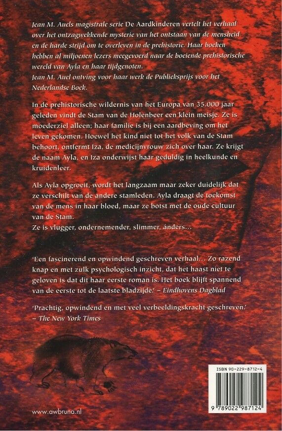 De stam van de holenbeer / 1 De stam van de holenbeer / De Aardkinderen / 1 achterkant