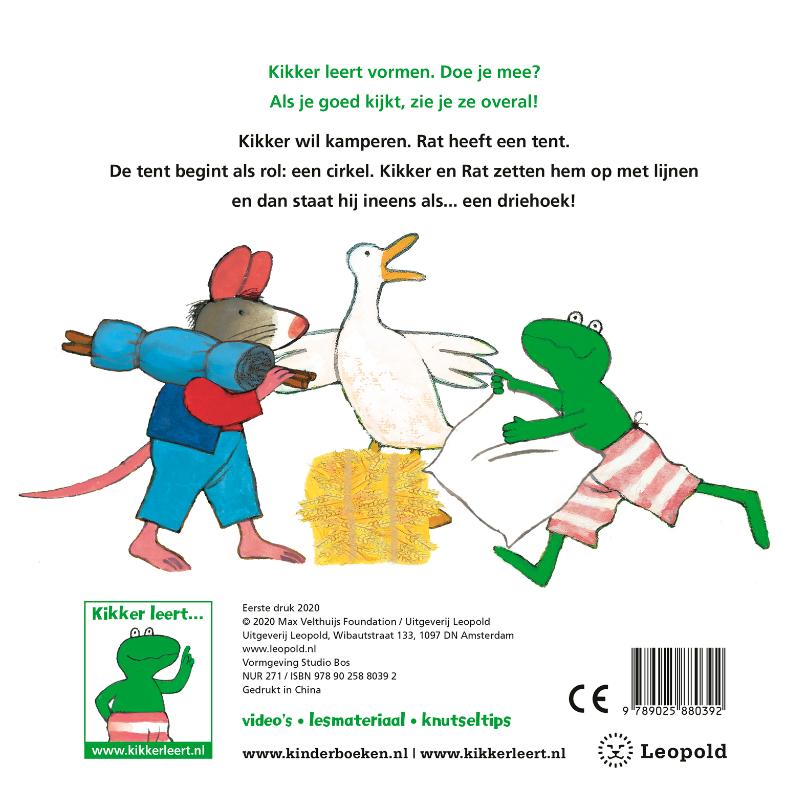 Kikker leert vormen / Kikker achterkant