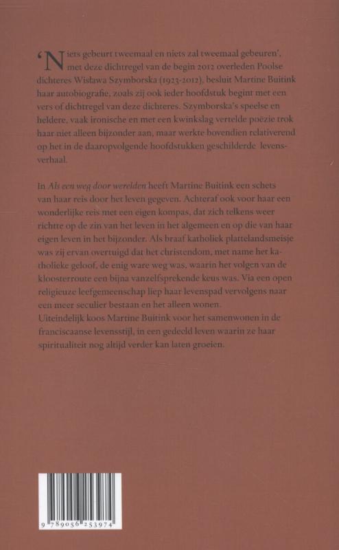 Als een weg door werelden / MemoReeks / 36 achterkant