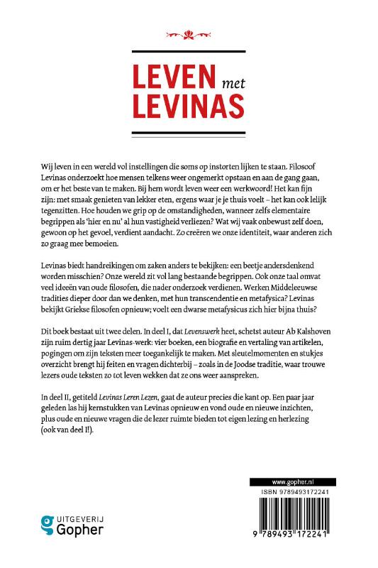 Leven met Levinas achterkant