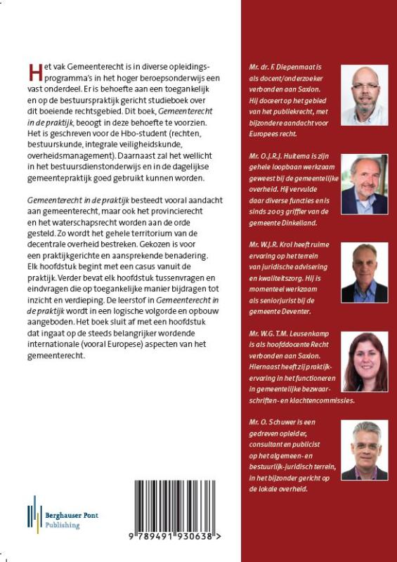 Gemeenterecht in de praktijk Gemeenterecht in de praktijk achterkant