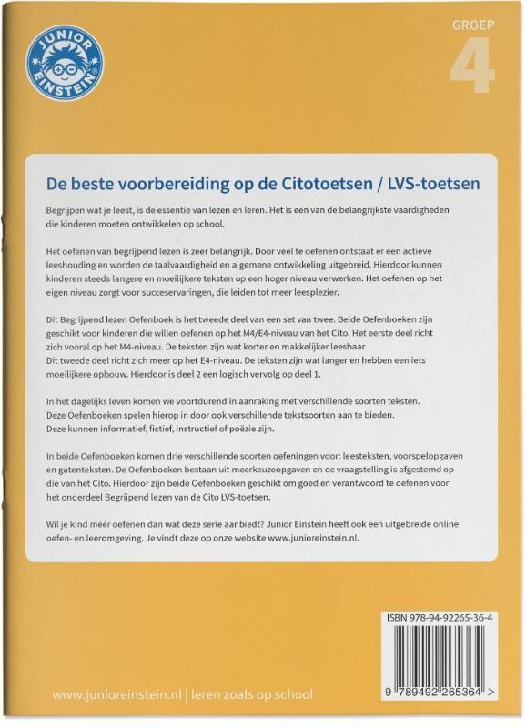 Begrijpend lezen / Oefenboek (2) achterkant