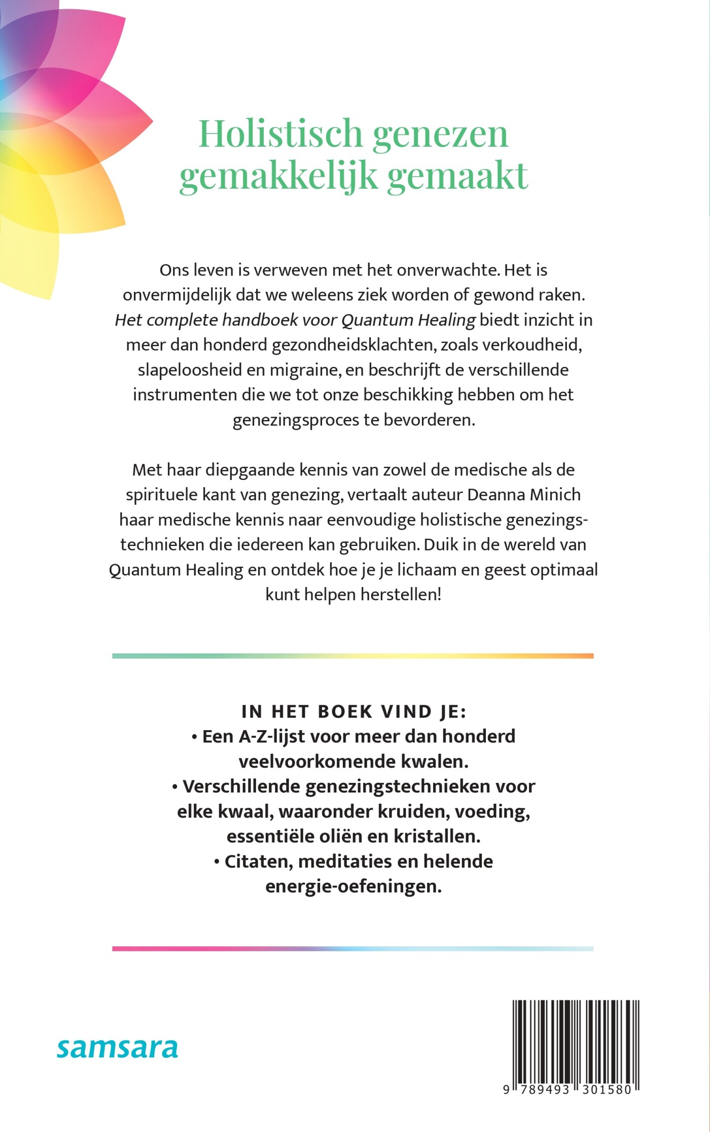 Het complete handboek voor quantum healing achterkant