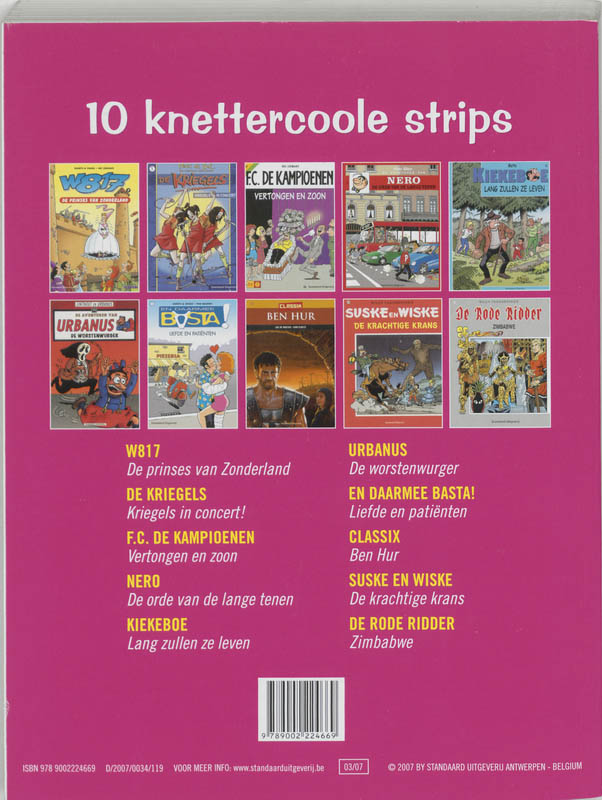 MEGA 2007 / Megastripboek achterkant