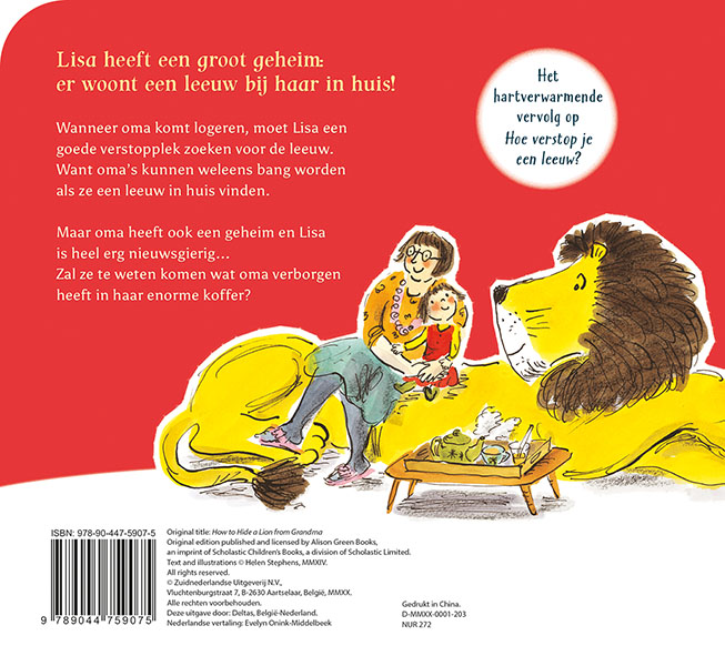 Hoe verstop je een leeuw voor oma? achterkant