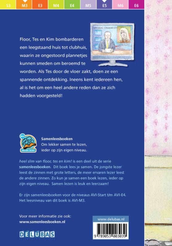 Heel slim van Floor, Tes en Kim / Samenleesboeken achterkant